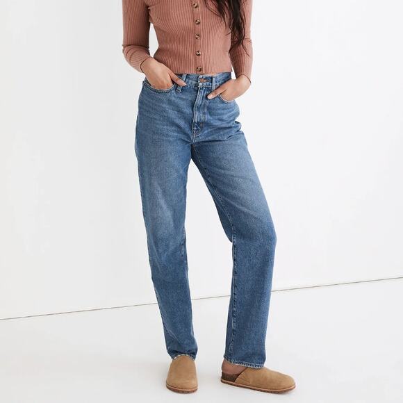 MADEWELL Baggy Straight Jeans in Westmont Wash Sz 26 {3N54} - Picture 1 of 8